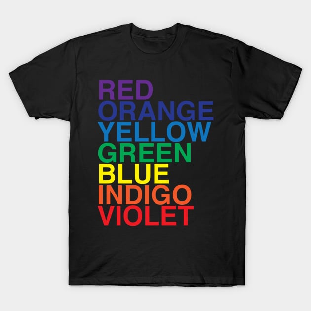 RoyGBiv Reverse by BenCapozzi T-Shirt by bencapozzi